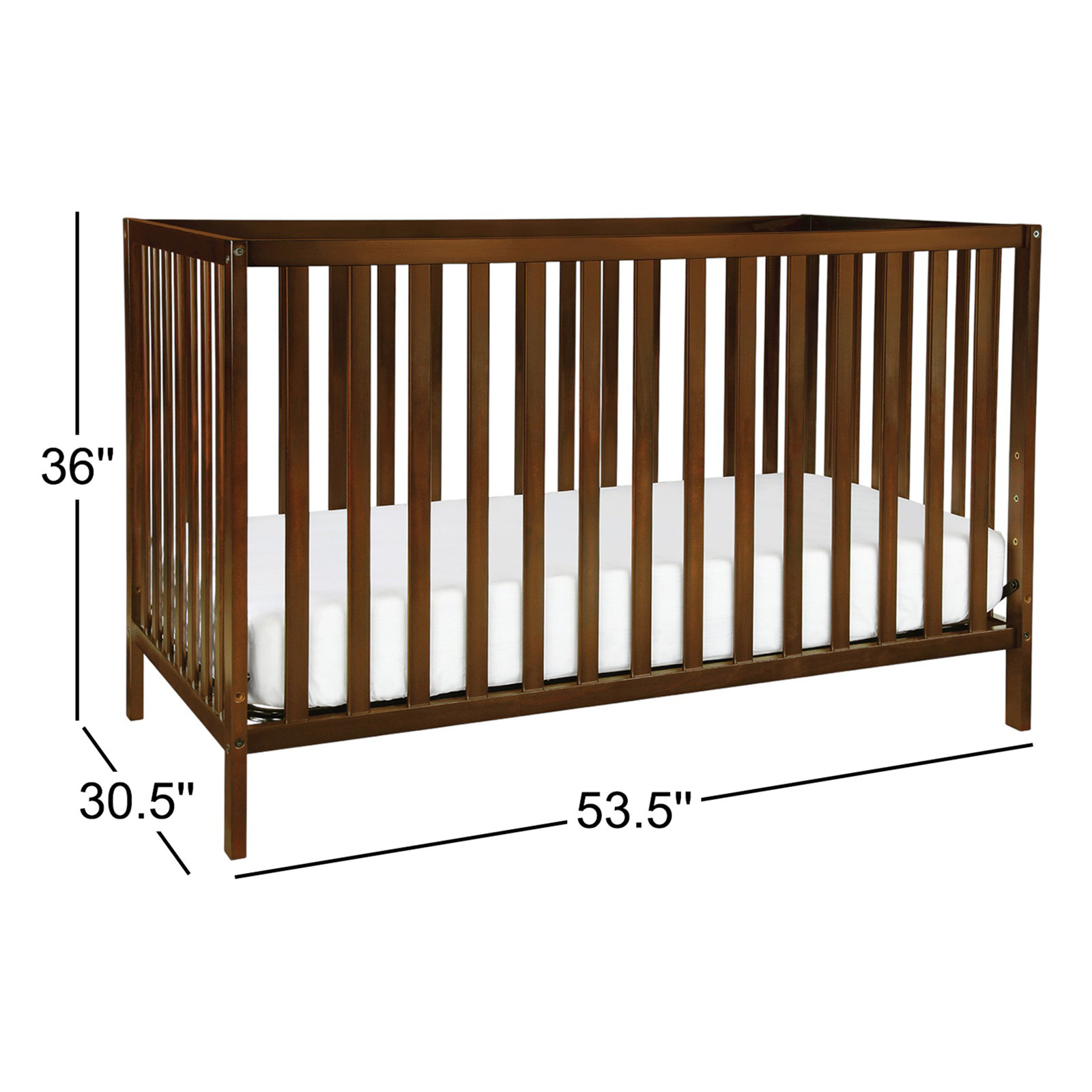 Union 4-in-1 Convertible Crib, Tan