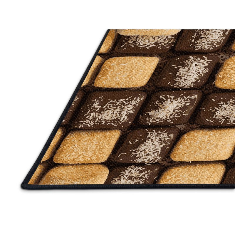  Tapis lavable lavable Lamingtons, Carré 5 pi
