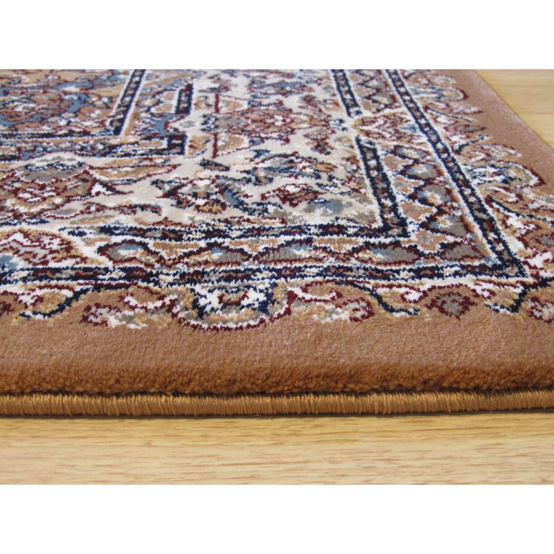 Floral Area Rug in Brown