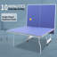 Ensemble de table de ping-pong de table de tennis de table pliable et portable de taille moyenne pour jeux d'intérieur avec filet