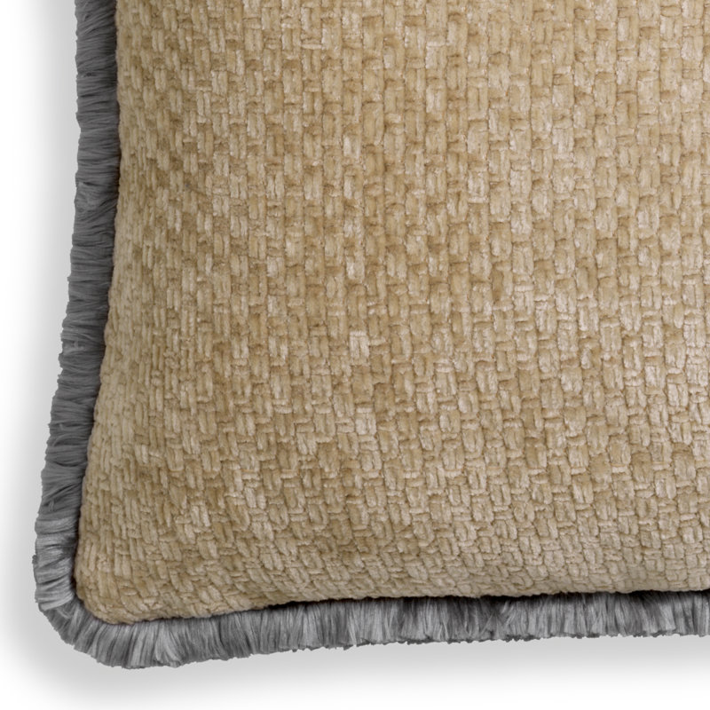 Paia Pillow Cover & Insert, Gray/Greige, 15.75"H x 23.62"W