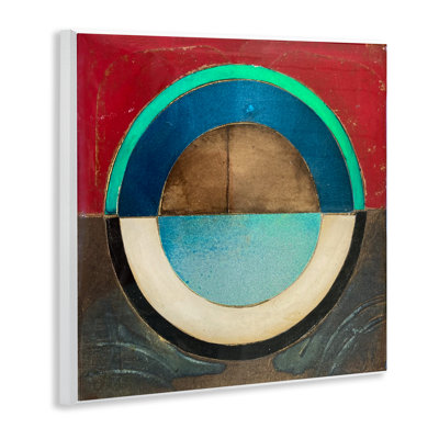 Round Distressed Circle Wall Plaque, design by Matthew Finger