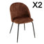 Luanna 47cm H Velvet Upholstered Side Chair-881657421