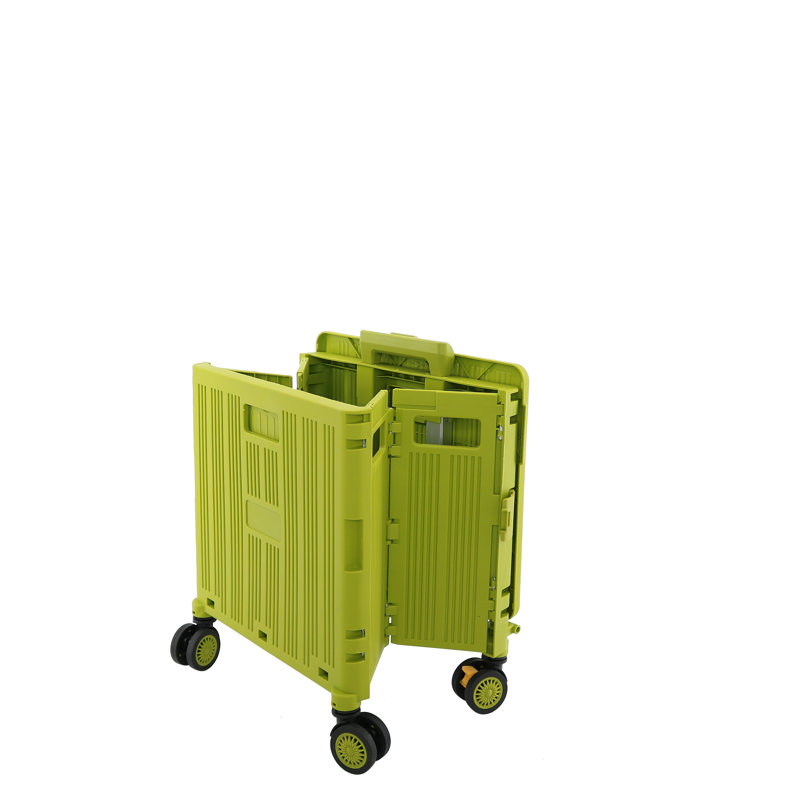 15.75'' H x 13.77'' W Utility Cart with Wheels, Green