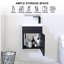 Ensemble de meuble-lavabo simple 16 po noir