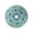 Eden Bath 14'' Blue Tempered Glass Circular Bathroom Sink