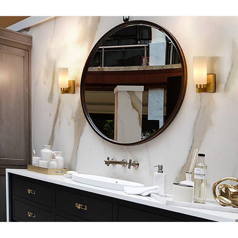 Ylana 2 - Light Dimmable Bath Sconce, Antique Brass