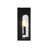 1 - Light Dusk to Dawn Seeded Glass Rectangular Black Outdoor Wall Lantern