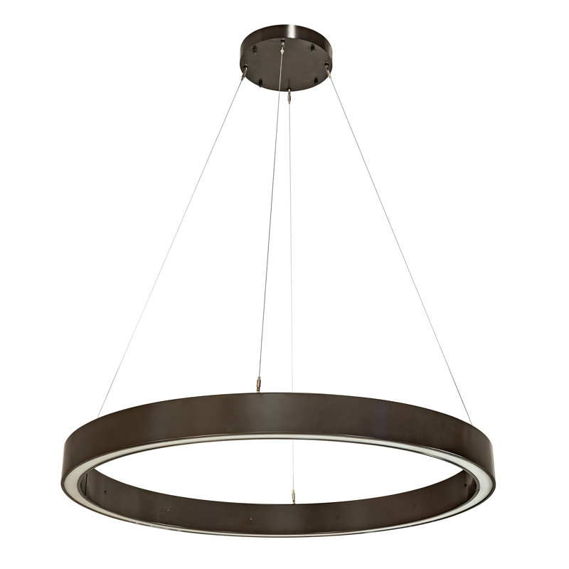 - Light Timeless Bronze LED Unique/Statement Pendant, 76" H x 49" W x 48" D