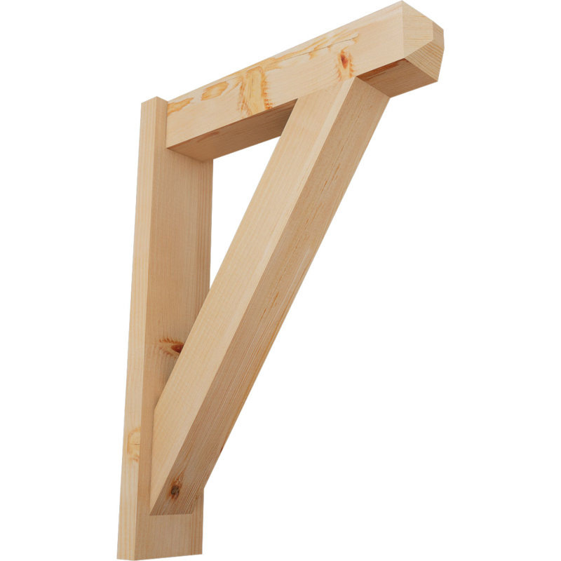 Artisan traditionnel en bois rustique, P 22 po x H 30 po, Sapin Douglas de 5 1/2 po (lisse)