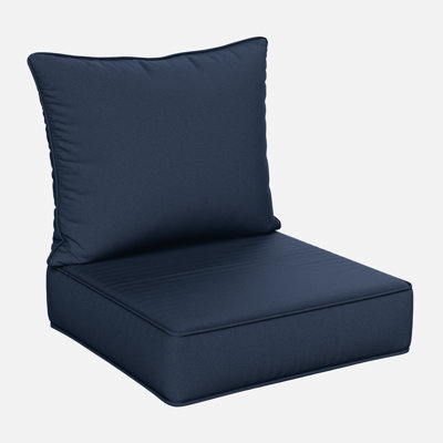 Wynee 24"W X 24"D Outdoor Cushions 6.5'' Deep Seating Cushion Set Indoor and Outdoor Seat / Back Cushion 
