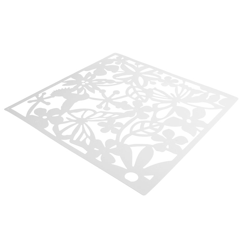 Cloison suspendue 12 panneaux l 15,8 po x H 15,8 po, Blanc