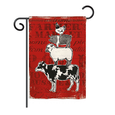 Double Sided 18.5'' H x 13'' W Polyester Garden Flag