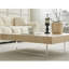 Table basse flottante carrée imitation travertin-103283957