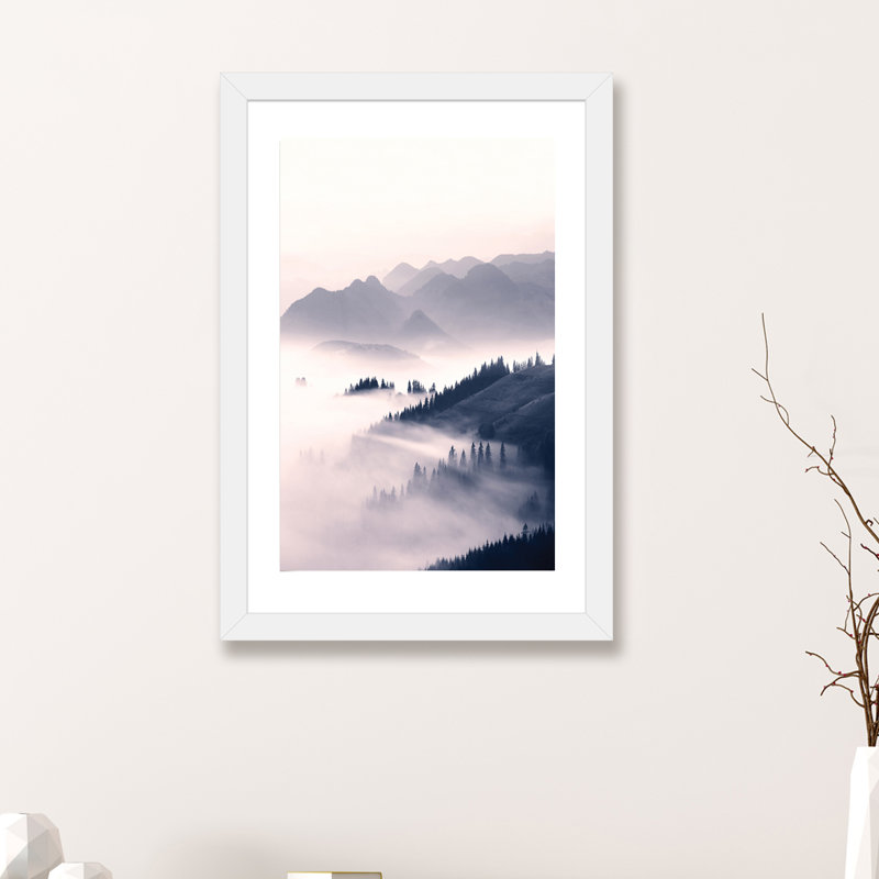 « Morning Sun », impression, H 24 po x l 16 po x P 1 po, Papier encadré blanc