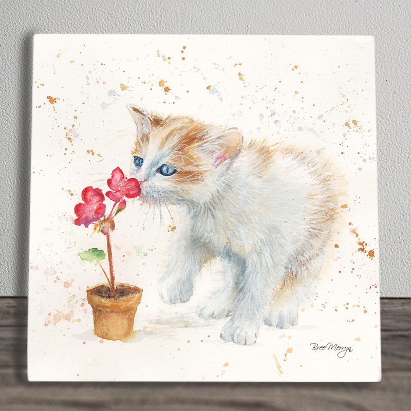 Fizz Cat Bree Merryn Artwork Ceramic Tile Wall Décor