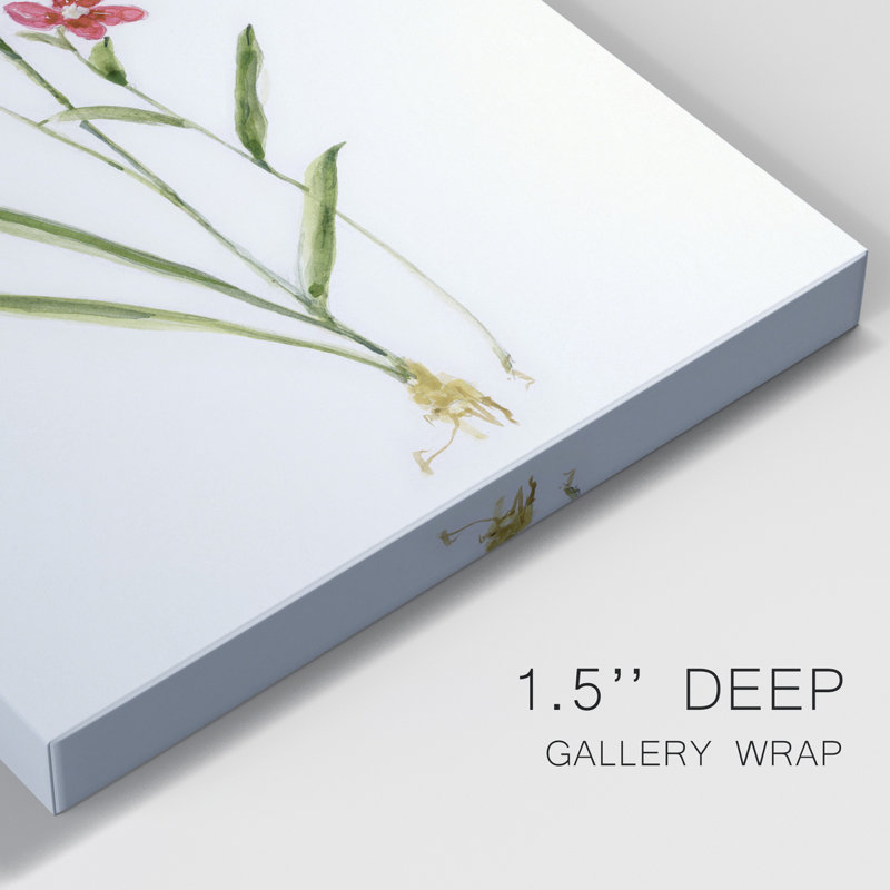 Délicat rose I - impression sur toile tendue, H 18 po x l 12 po x P 1 po