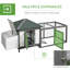 Holsworthy Chicken Coop Hen Poultry House with Nesting Box Outdoor Run Patio Wooden-1832954516