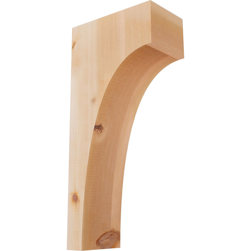 Huntington Corbel, H 22 po x l 5,5 po x P 10 po, Lisse, Cèdre rouge