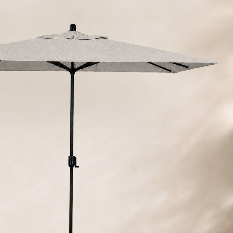 SunbUmbrella 9 pi 10 po x 6 pi 6 po Olivier, Saphir noir, Argent coulé Sunbrella®