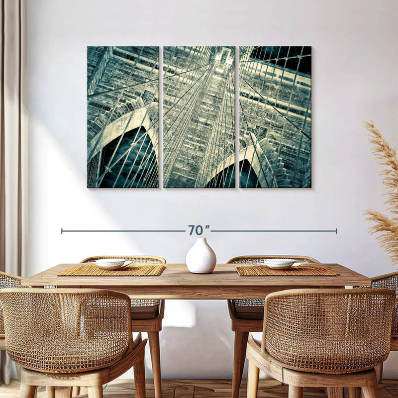 Lilie Brooklyn Bridge At An Angle, 36" H x 57" W