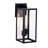 Black Rectangular Narrow Metal Frame with High-transparency Glass Outdoor Wall Light(Set of 4)-1218658590-1216467571