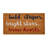 Coir Entry Doormat with Patriotic Message "Bold stripes bright stars brave hearts" with non-slip liner backing - Americana Fourth of July or Memorial Day Summer Entry Mat Red