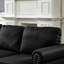Canapé de salon moderne et classique avec décoration cloutée, revêtu de similicuir de vache pour plus de confort et de style-94854006