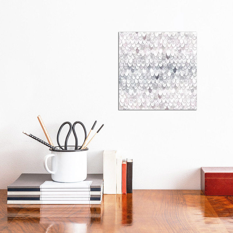 Magic Mermaid White Square by Monika Strigel - Wrapped Canvas Painting, 30.48 cm H x 30.48 cm W