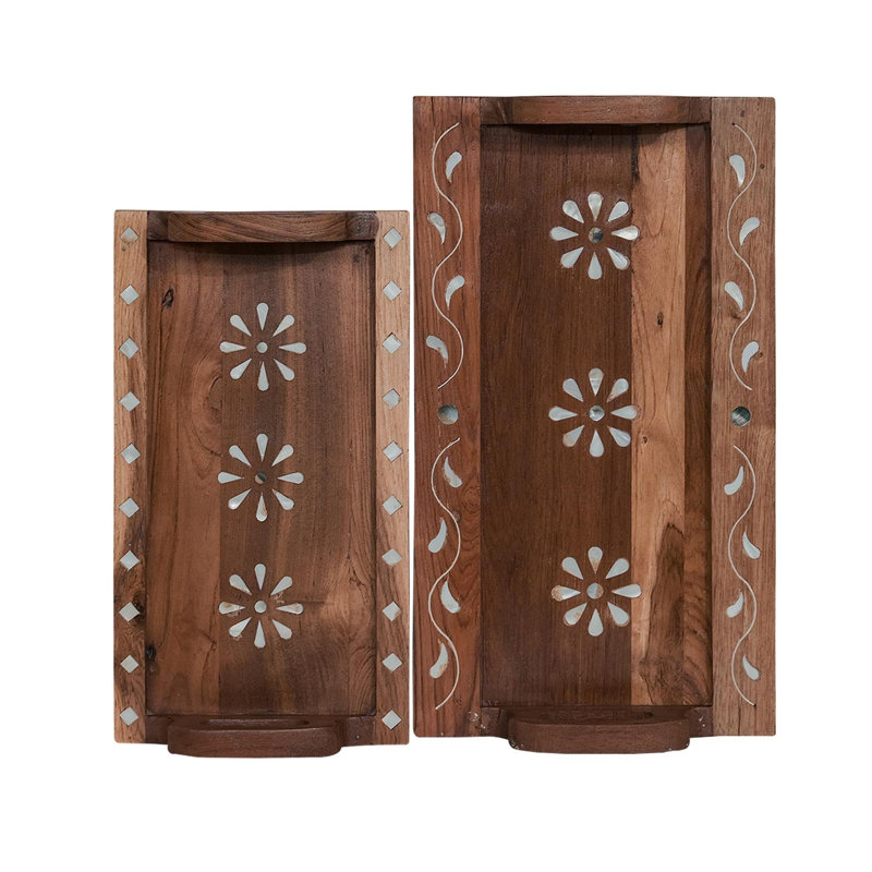 Deshya Solid Wood Tray