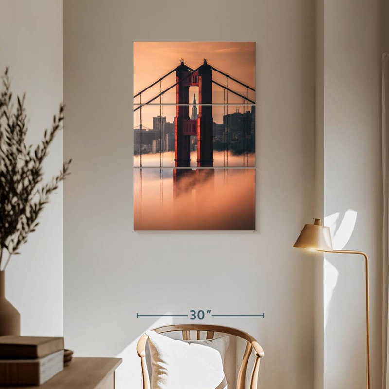 Lilie Golden Gate Tower, horizon, H 57 po x l 36 po
