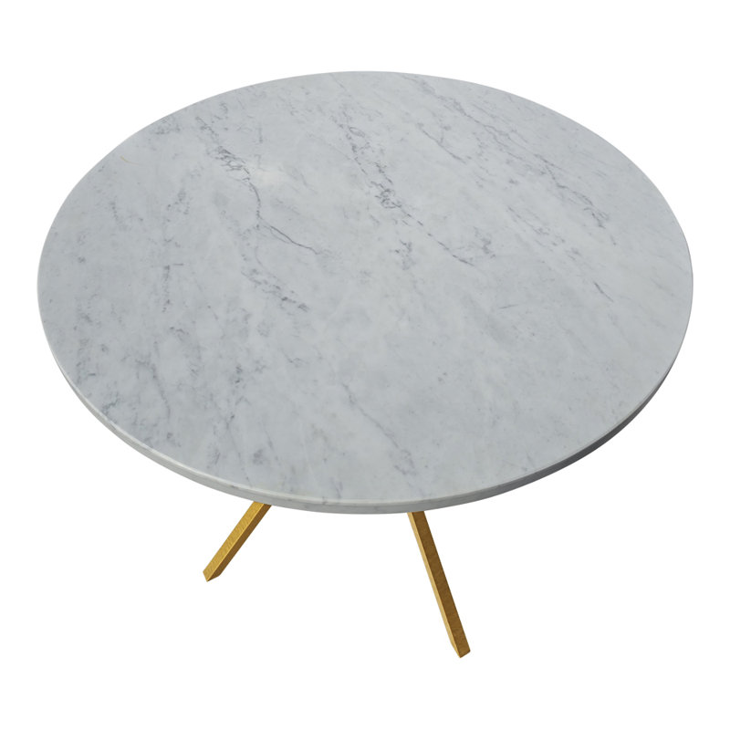 Vito's Dining Table, Gray/Gold