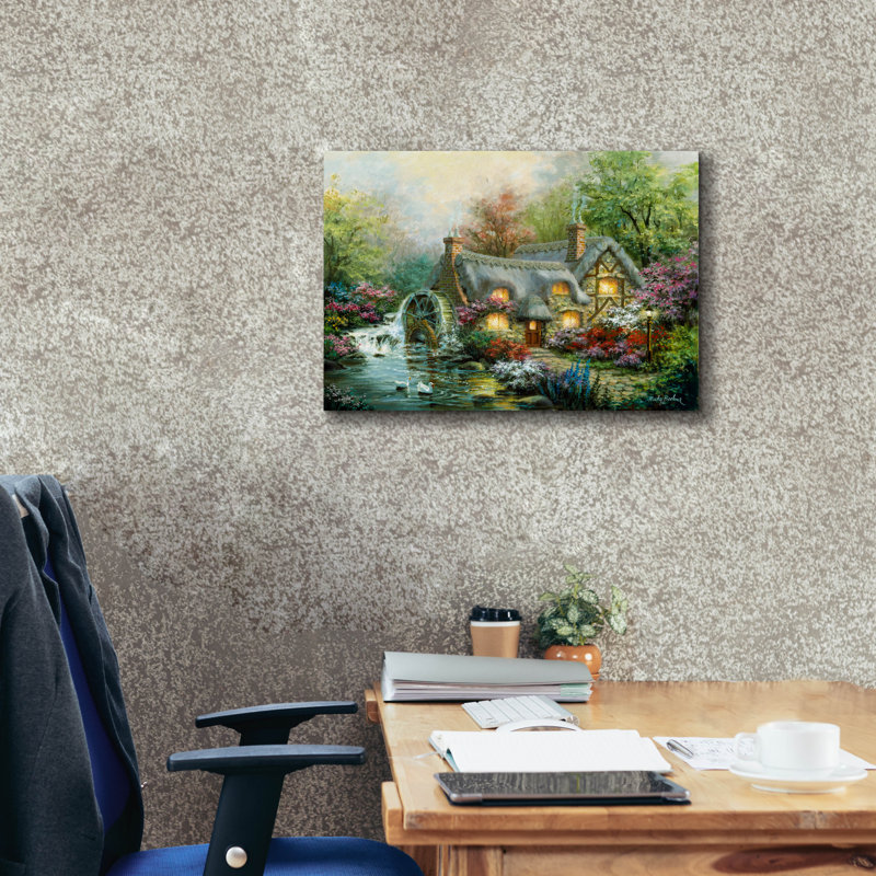  «Country Retreat» par Nicky Boehme, art mural sur toile, 24 po x 20 po, H 20 po x l 24 po