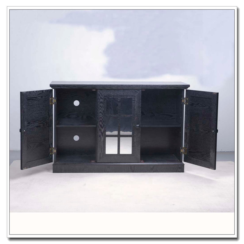 45" W Storage cabinet, Black