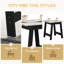 Table de bout 19 po avec finition en faux marbre