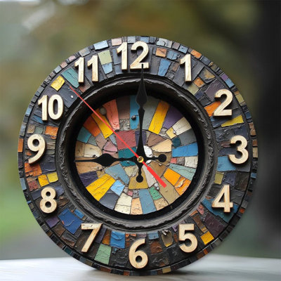 Horloge colorée
