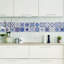 Spanish and Moroccan Blue Tiles Wall Stickers Mix