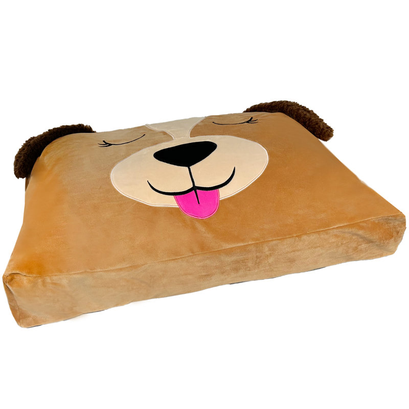 Lit pour animal de compagnie dans une boîte: bonbon le chien beige - grand, 2,5 po H x 36 po L x 23 po P