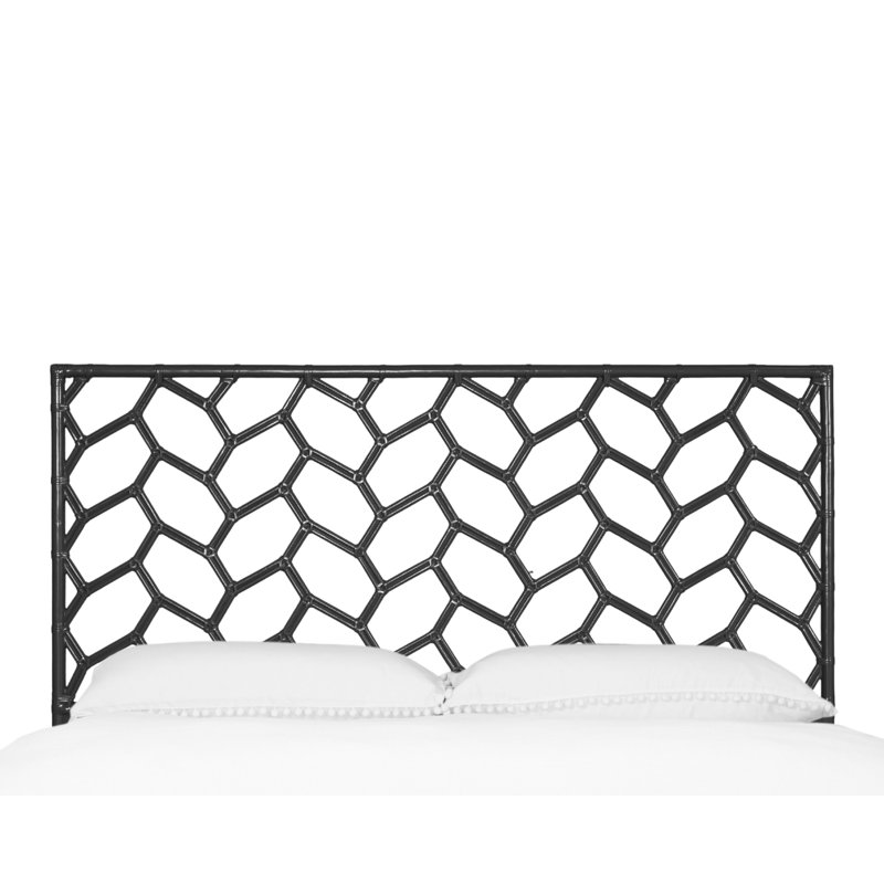 Silas King Platform Bed, Light Blue, King, Black