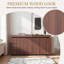 Buffet de rangement moderne 58,3 po à 4 portes et brun