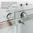 Opal Mirage MCOCOD 56-61" W x 79" H Double Sliding Smooth Sliding Anti-Collision Shower Door, 3/8" (10mm)Clear Glass-98947157