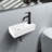 DORNBERG 10'' White Ceramic Rectangular Bathroom Sink