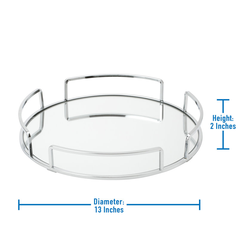 Ptolemy Mirror Tray, Chrome