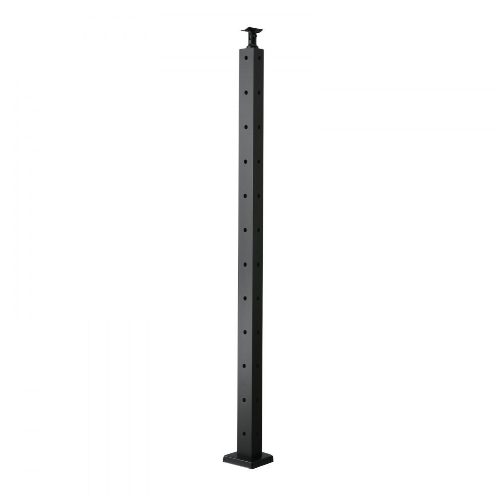 VEVOR 1-Pack Cable Railing Post, 36x2x2 In Horizontal-Hole Deck Railing ...