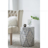 Maverick Hexagon End Table with Diamond Design