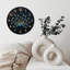 Horloge paon avec chiffres dorés