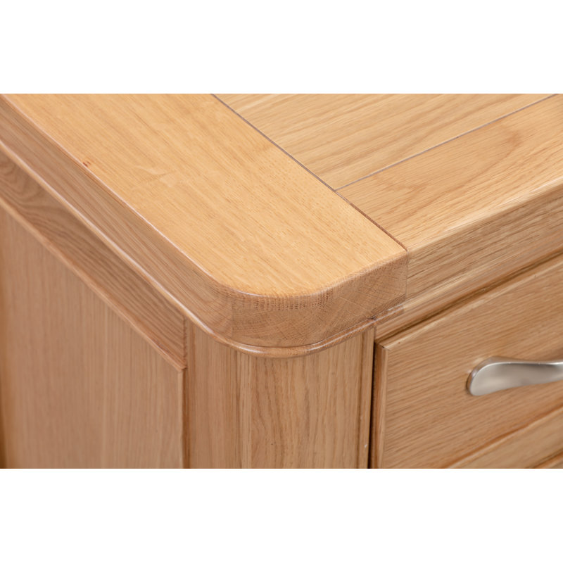 Comfrey 45cm W Solid + Manufactured Wood Bedside Table, Wood