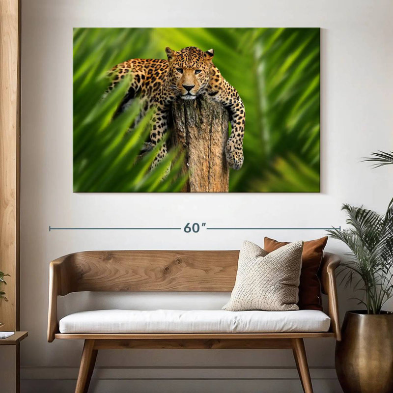 Léopard de la jungle Brampt, H 34 po x l 51 po