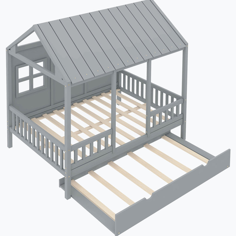 Solid Wood Daybed, Gray