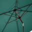 Parasol de patio rectangulaire - Parasol à manivelle 10 pi avec bouton-poussoir inclinable pour meubles d'extérieur, terrasse, jardin ou piscine par Pure Garden (vert forêt)-1752484753